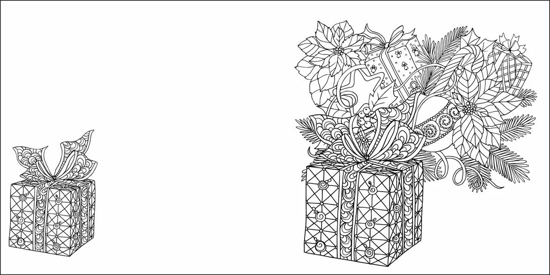 Book | Christmas Colouring Book - Holly Jolly