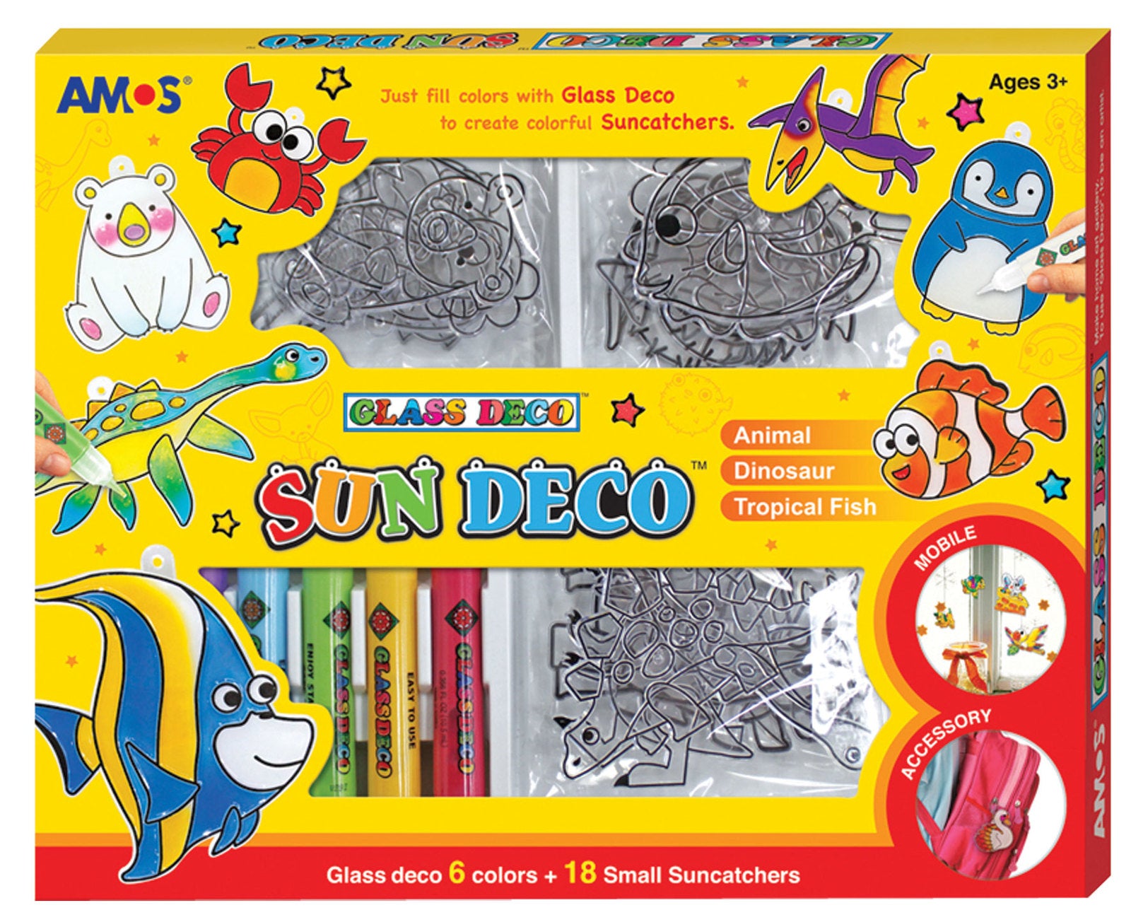 AMOS - Suncatcher Pack - 18 Suncatchers