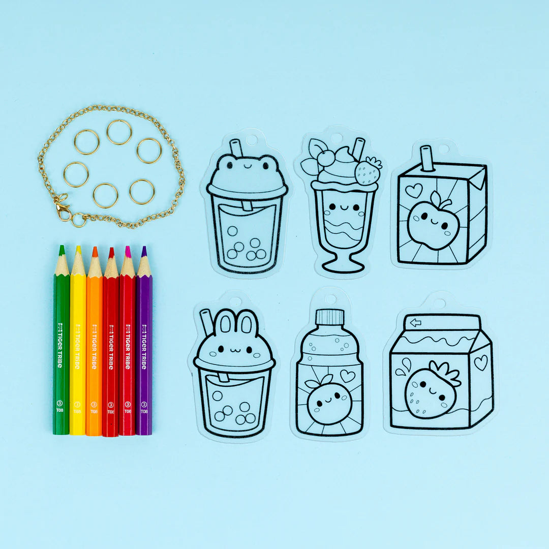 Tiger Tribe - Shrinkorama - Charm Bracelet - Kawaii Drinks