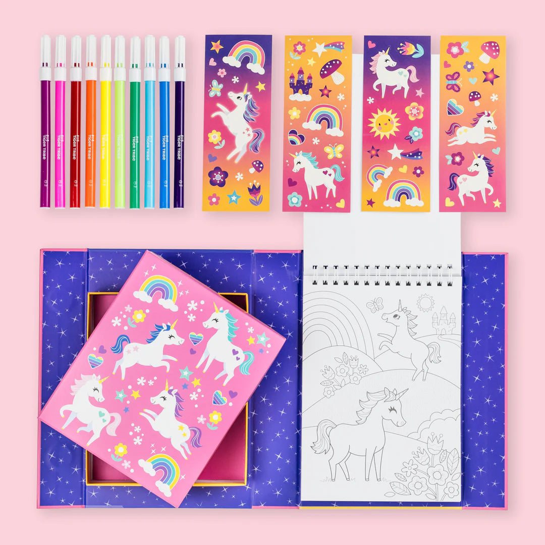 Tiger Tribe - Colouring Set - Unicorn Magic