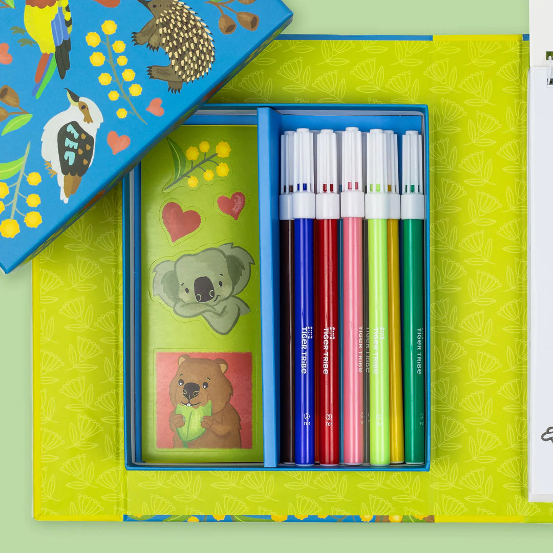 Tiger Tribe - Colouring Set - Aussie Animals