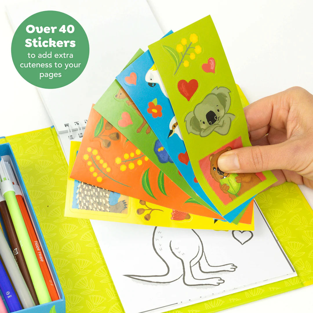 Tiger Tribe - Colouring Set - Aussie Animals