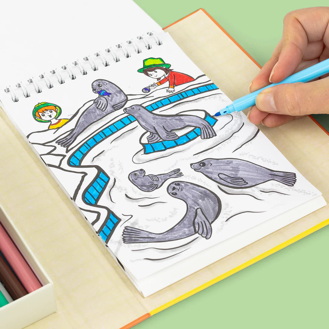 Tiger Tribe - Colouring Set - Zoo
