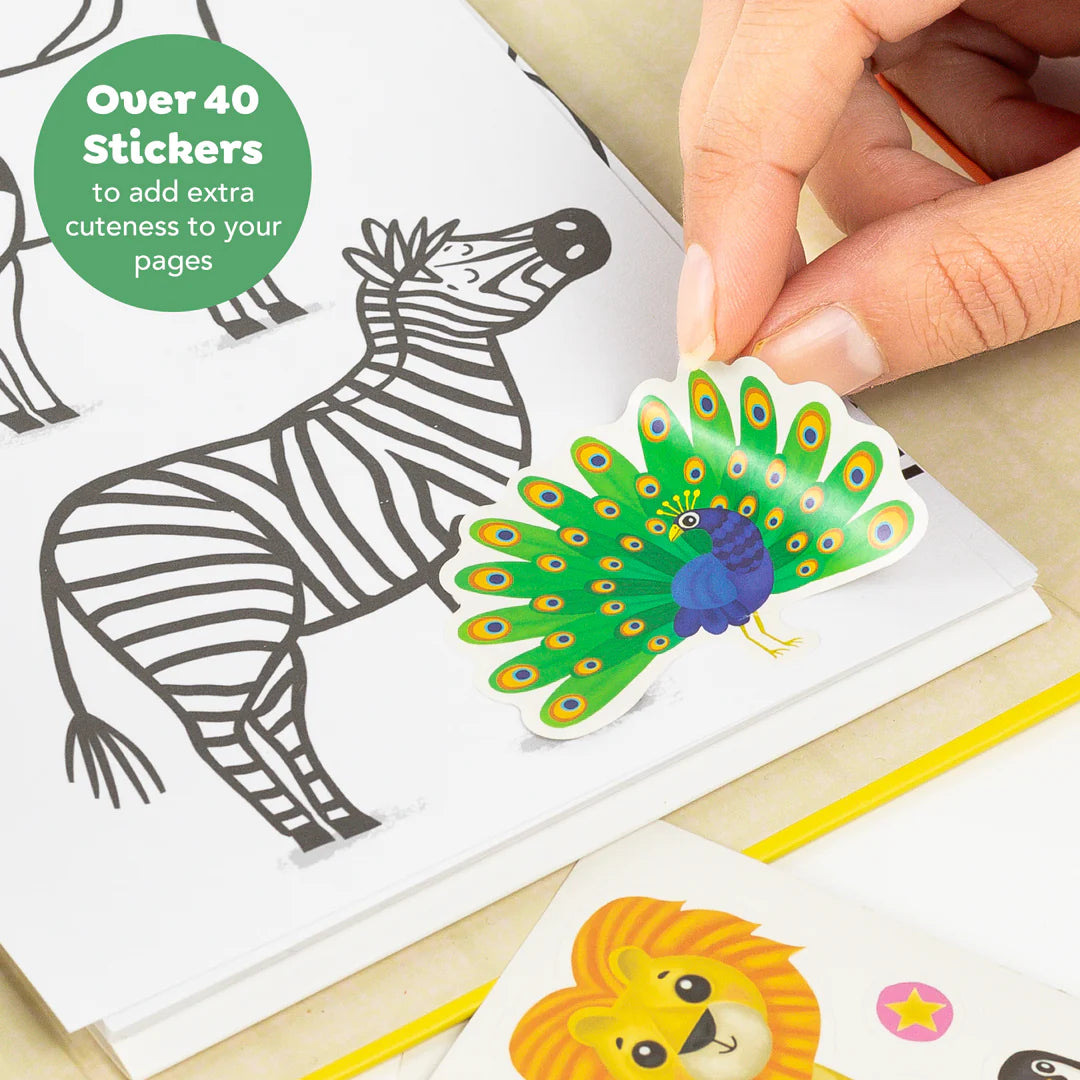 Tiger Tribe - Colouring Set - Zoo