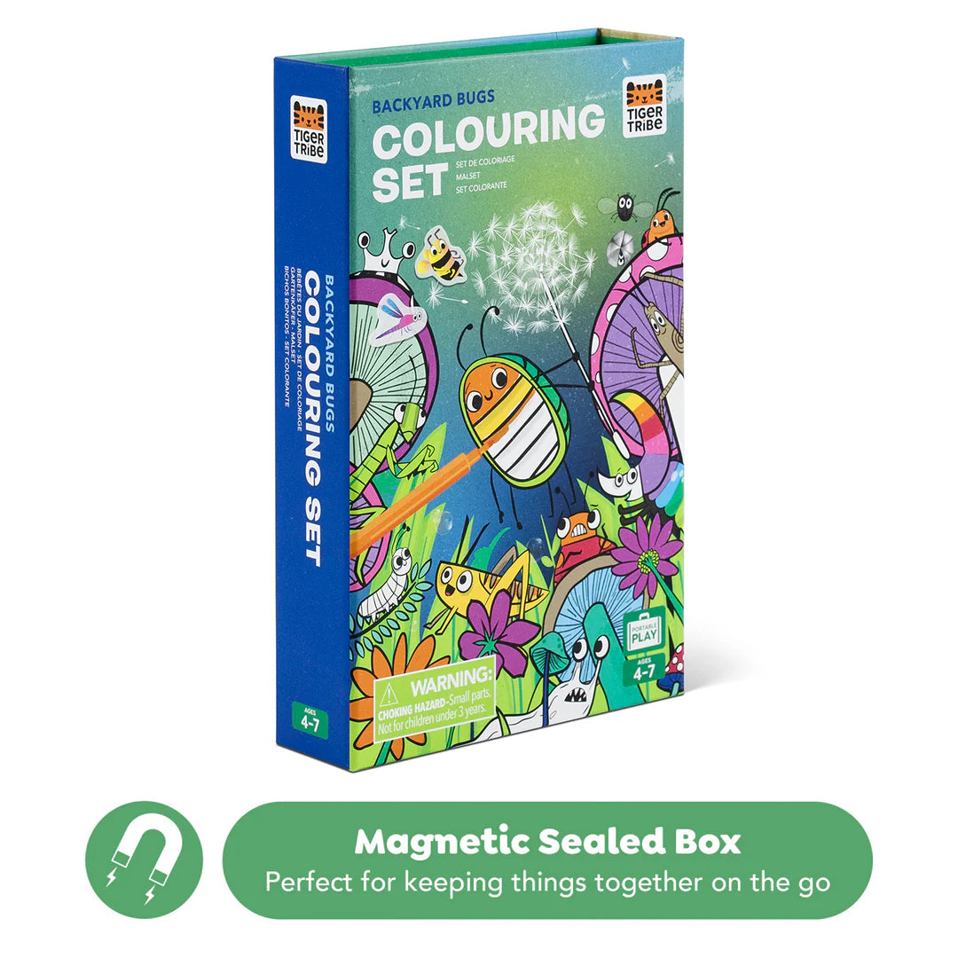 Tiger Tribe - Colouring Set - Backyard Bugs