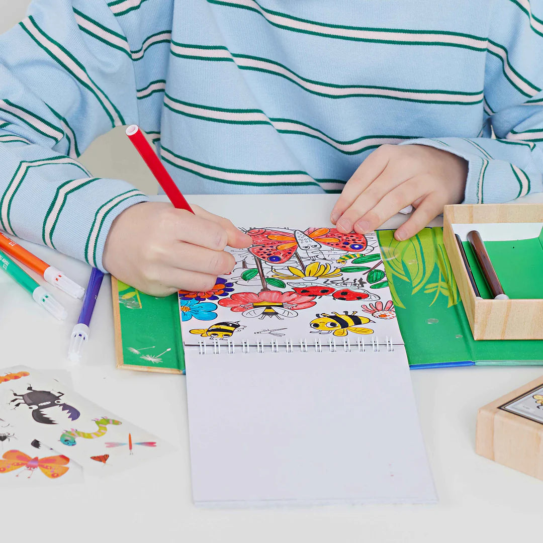 Tiger Tribe - Colouring Set - Backyard Bugs