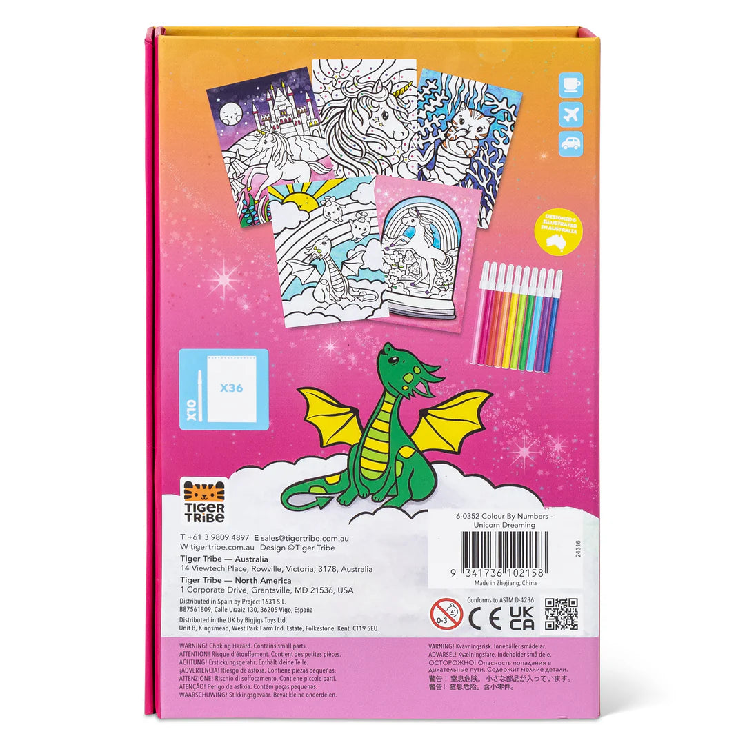 Tiger Tribe - Colour By Numbers - Unicorn Dreaming