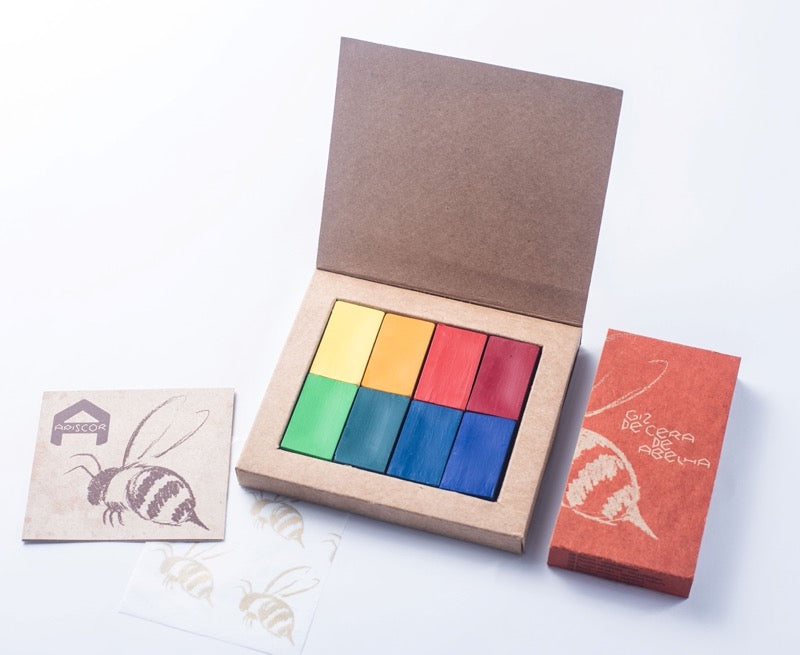 Apiscor Block Crayons 8 Waldorf