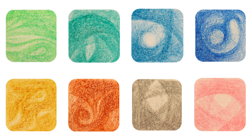 Apiscor Beeswax Block Crayons set of 16 Colours