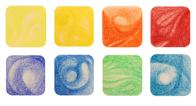 Apiscor Block Crayons 8 Waldorf