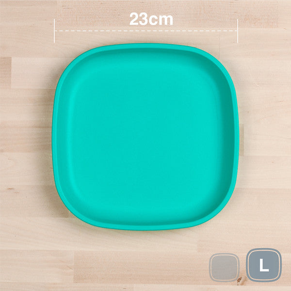 Re-Play Large Flat Plate - Aqua