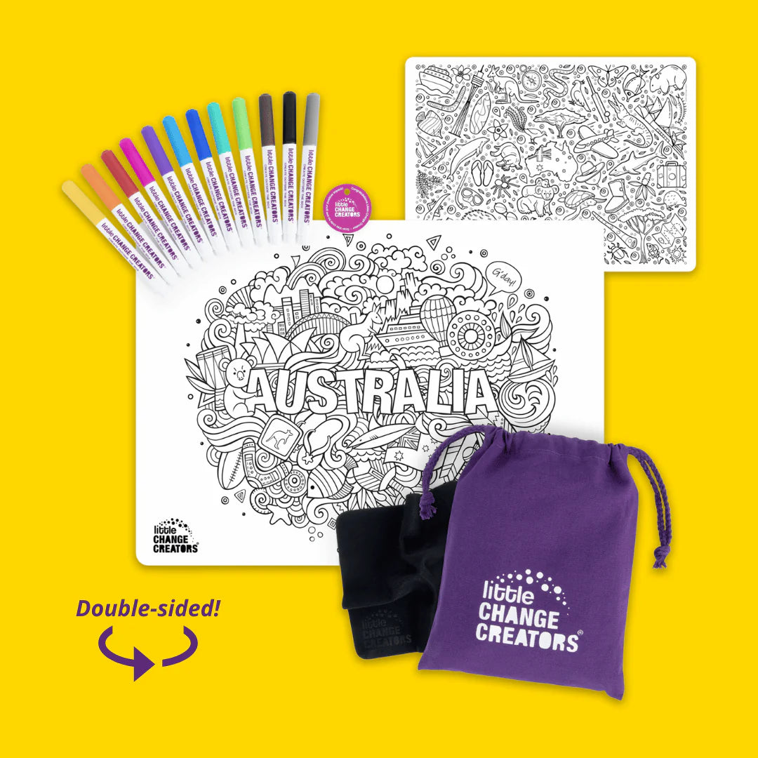 little Change Creators - AUSTRALIA Re-FUN-able™ Colouring Set