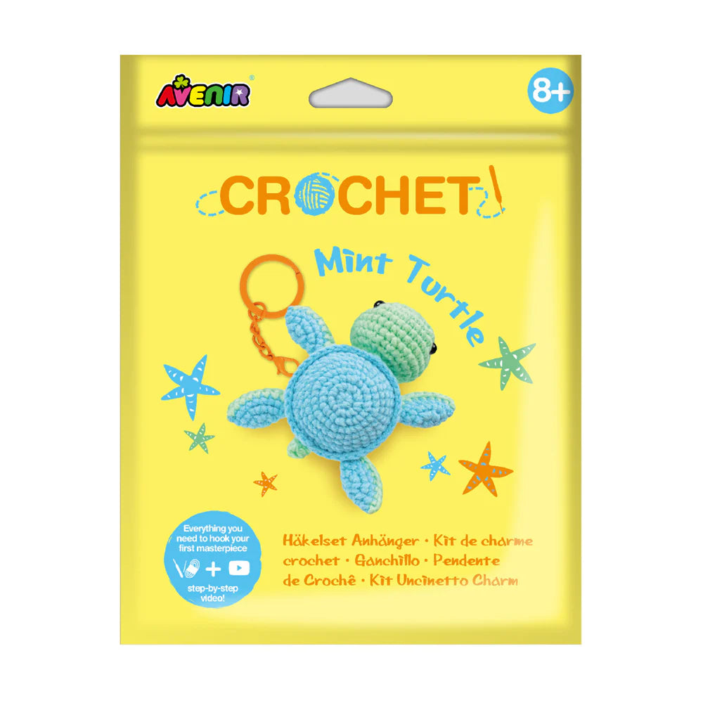Avenir - Crochet Keychain - Mint Turtle
