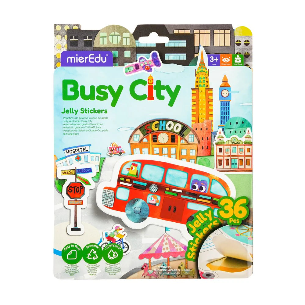 MierEdu - Jelly Stickers - Busy City