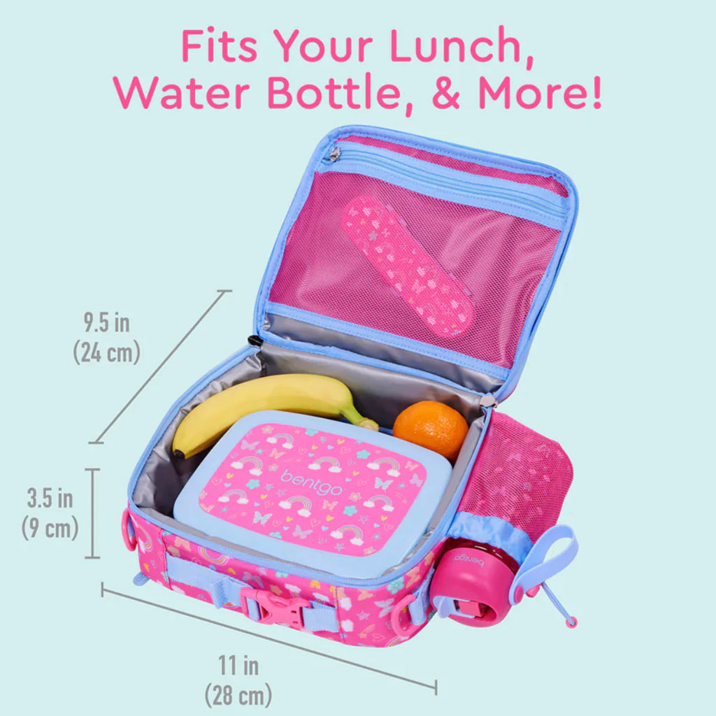 Bentgo Kids Print Lunch Bag - Rainbows & Butterflies