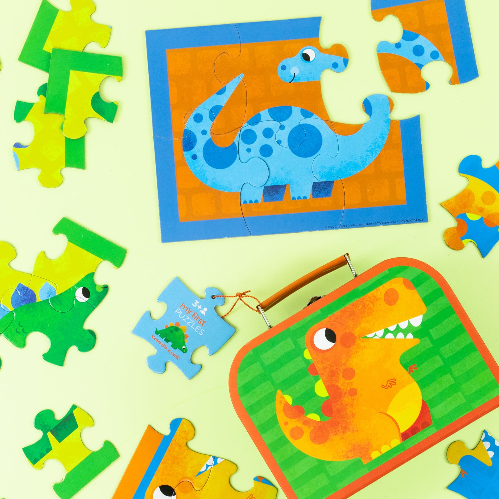 Crocodile Creek - My First Puzzle Case - Dinosaurs
