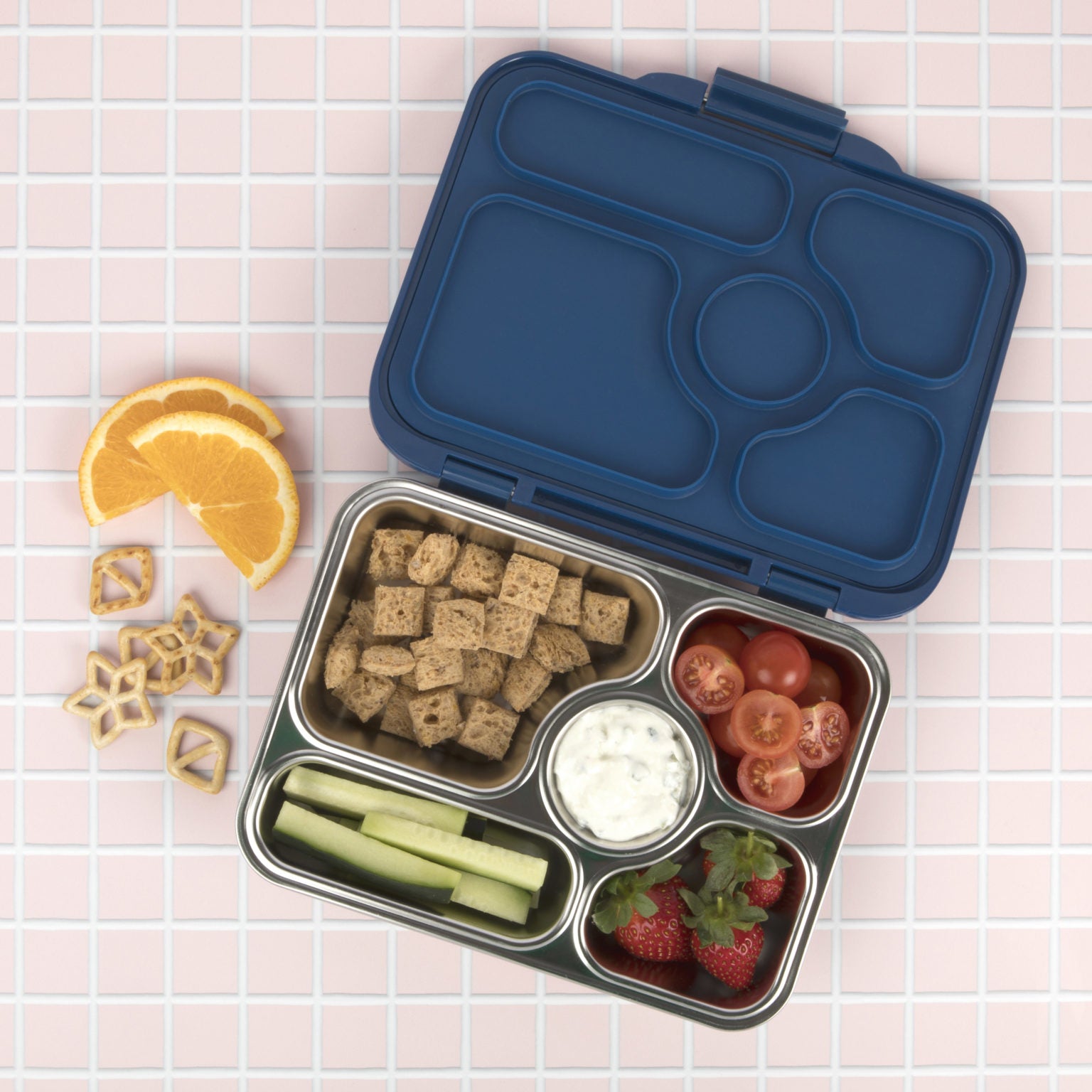 Yumbox Presto Stainless Steel Bento - Santa Fe Blue