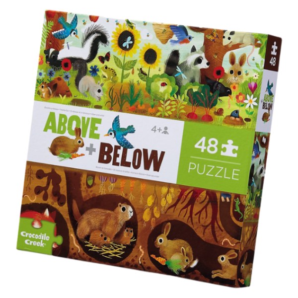 Crocodile Creek - Above & Below Puzzle 48 pc - Backyard Discovery
