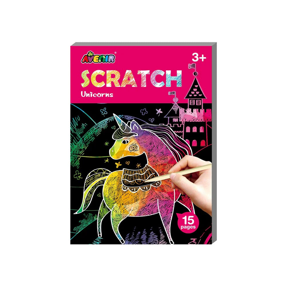 Avenir - Mini Scratch Book - Unicorns