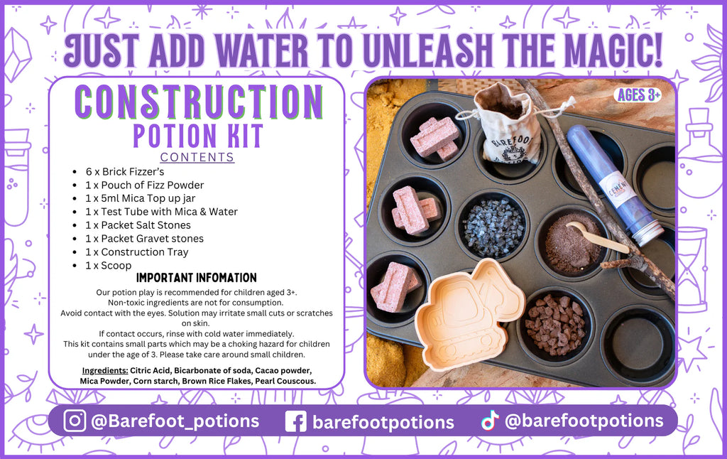 Barefoot Potions - Construction Potion Kit