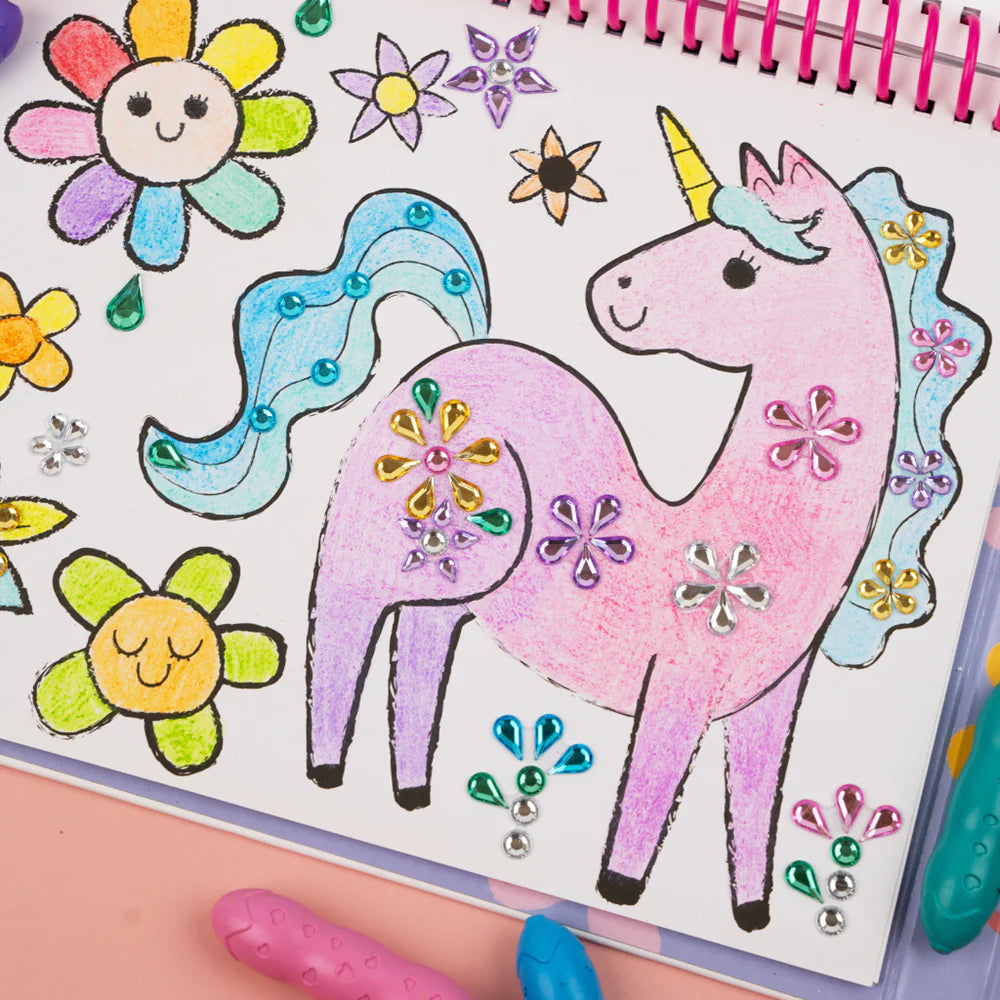Haku Yoka - Art To Go - My First Colouring Kit - Unicorn Friends