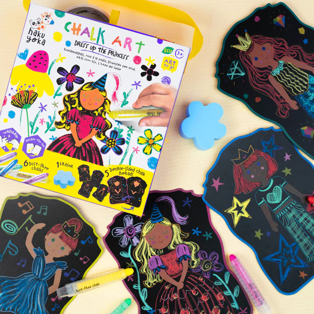 Haku Yoka - Art To Go - Chalk Art - Dress Up The Princess