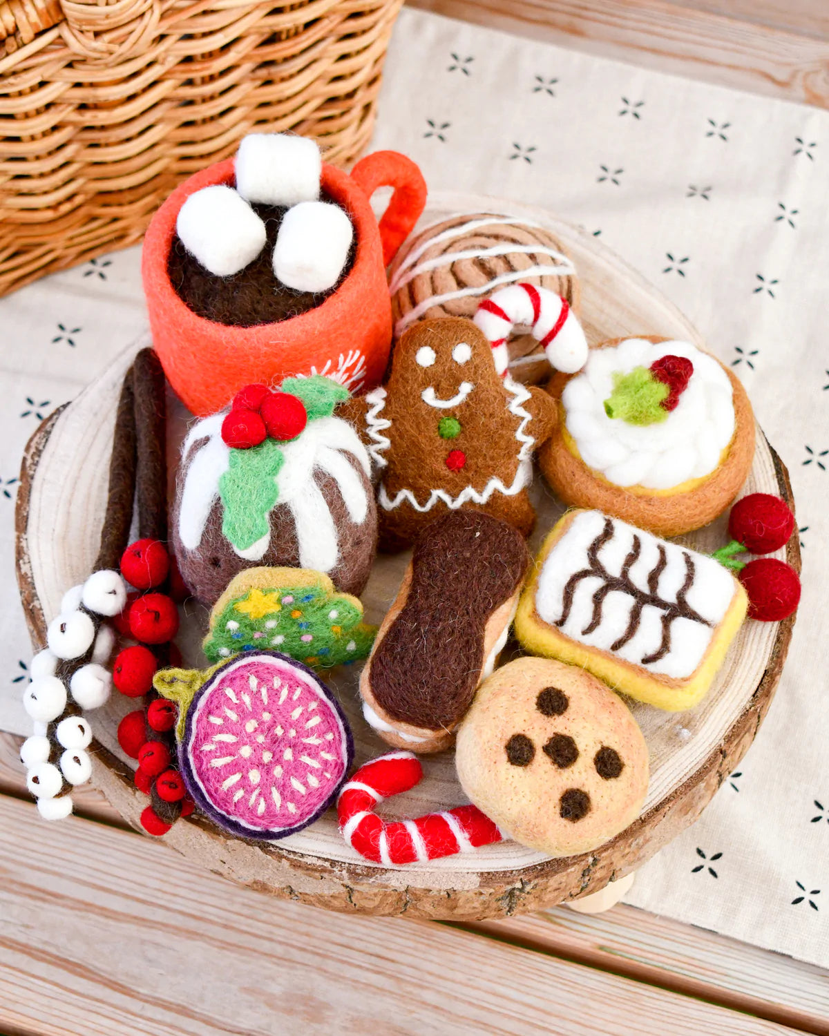 Tara Treasures Grazing Box of Christmas Pretend Play Food