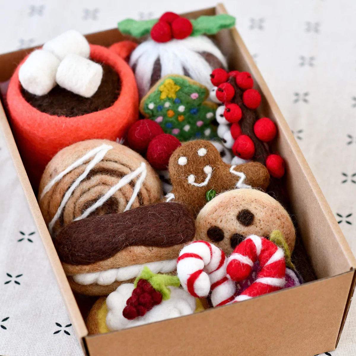 Tara Treasures - Grazing Box of Christmas Pretend Play Food ( Set A )
