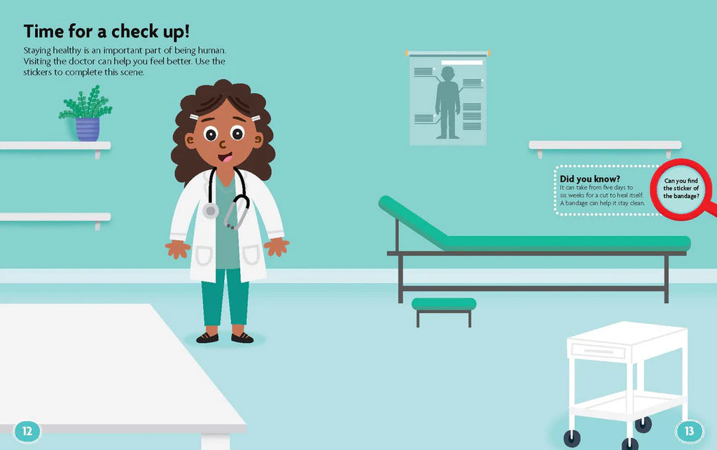 Book | FunFacts - Sticker Activity Book - Human Body