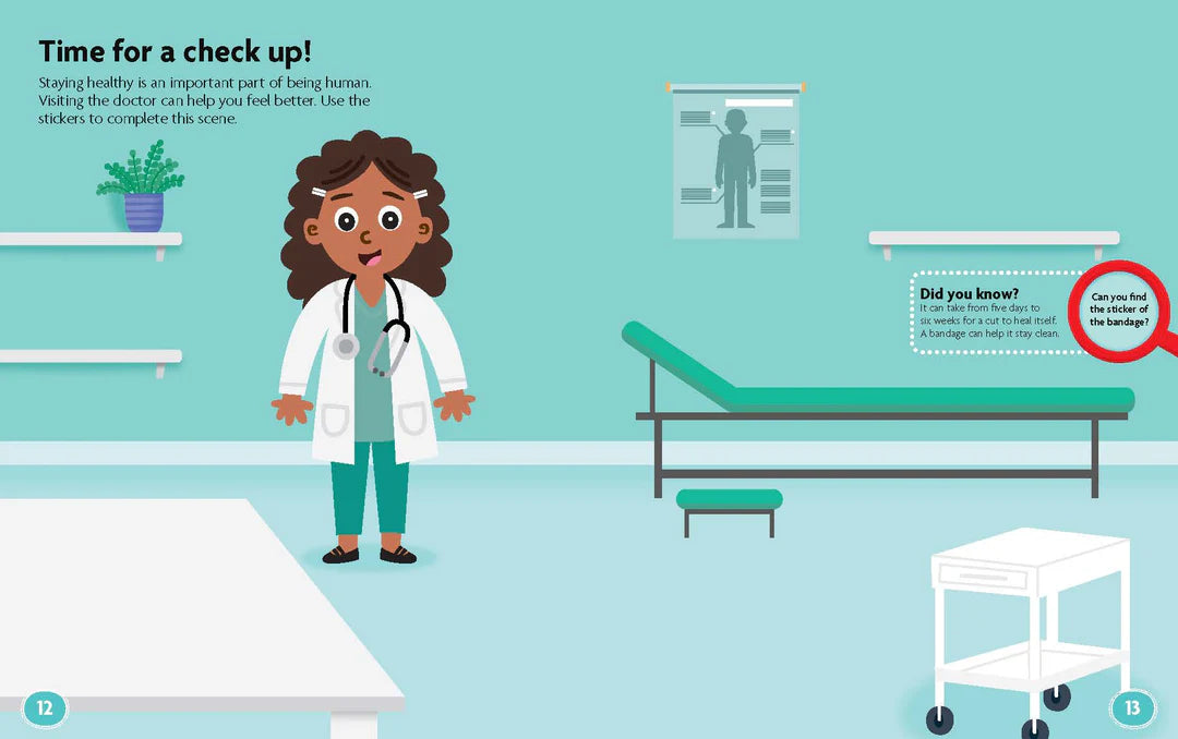 Book | FunFacts - Sticker Activity Book - Human Body