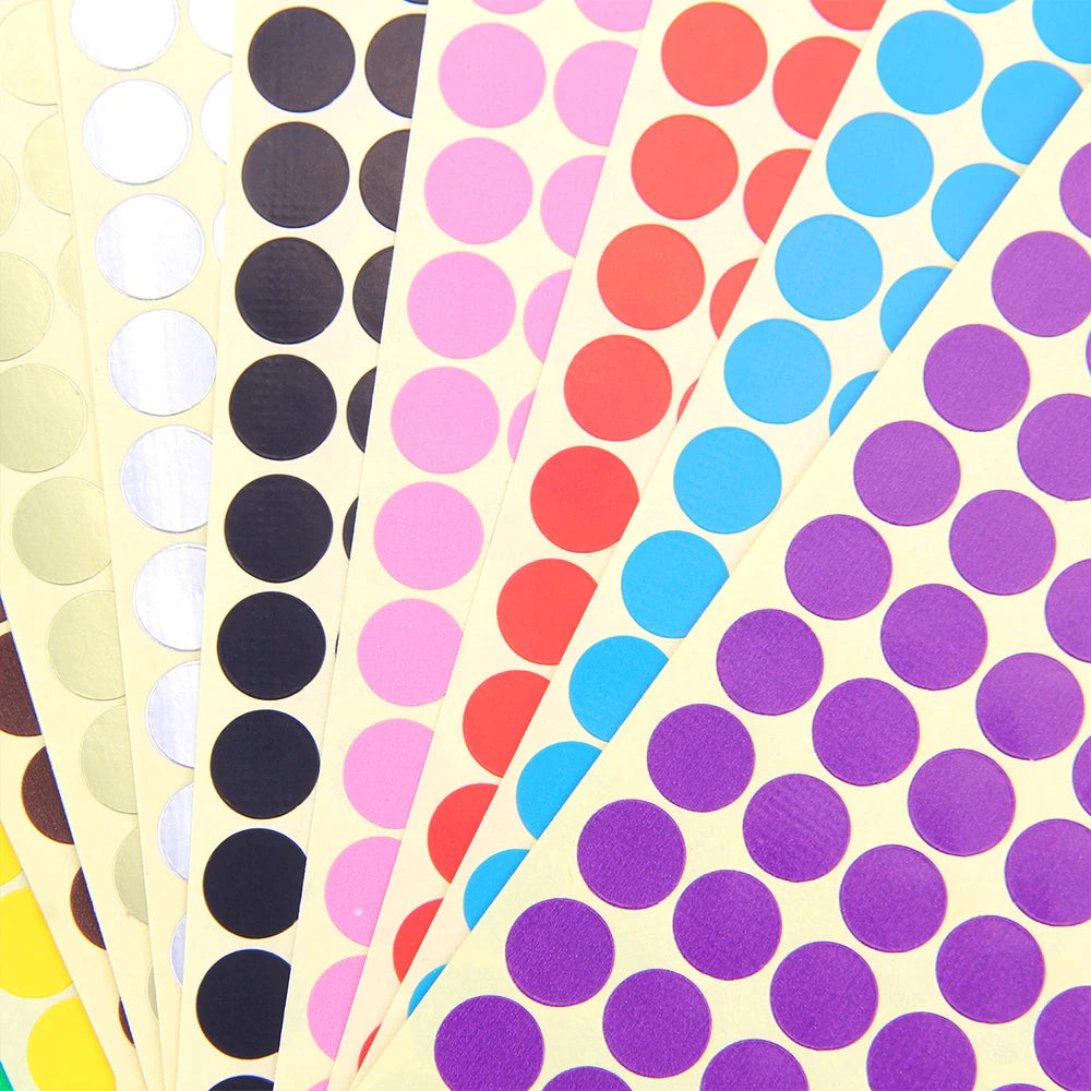 16 sheets dot stickers set