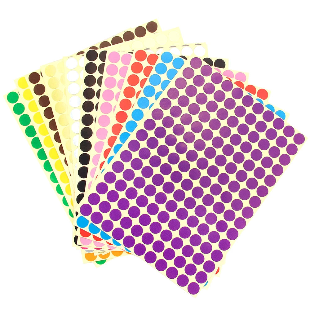 circle dot stickers