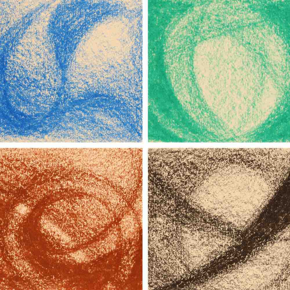 Filana Beeswax Crayons with Brown & Black Block 8