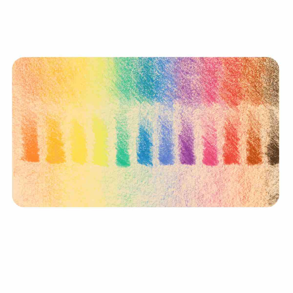 Filana Beeswax Crayons with Brown & Black Block 12