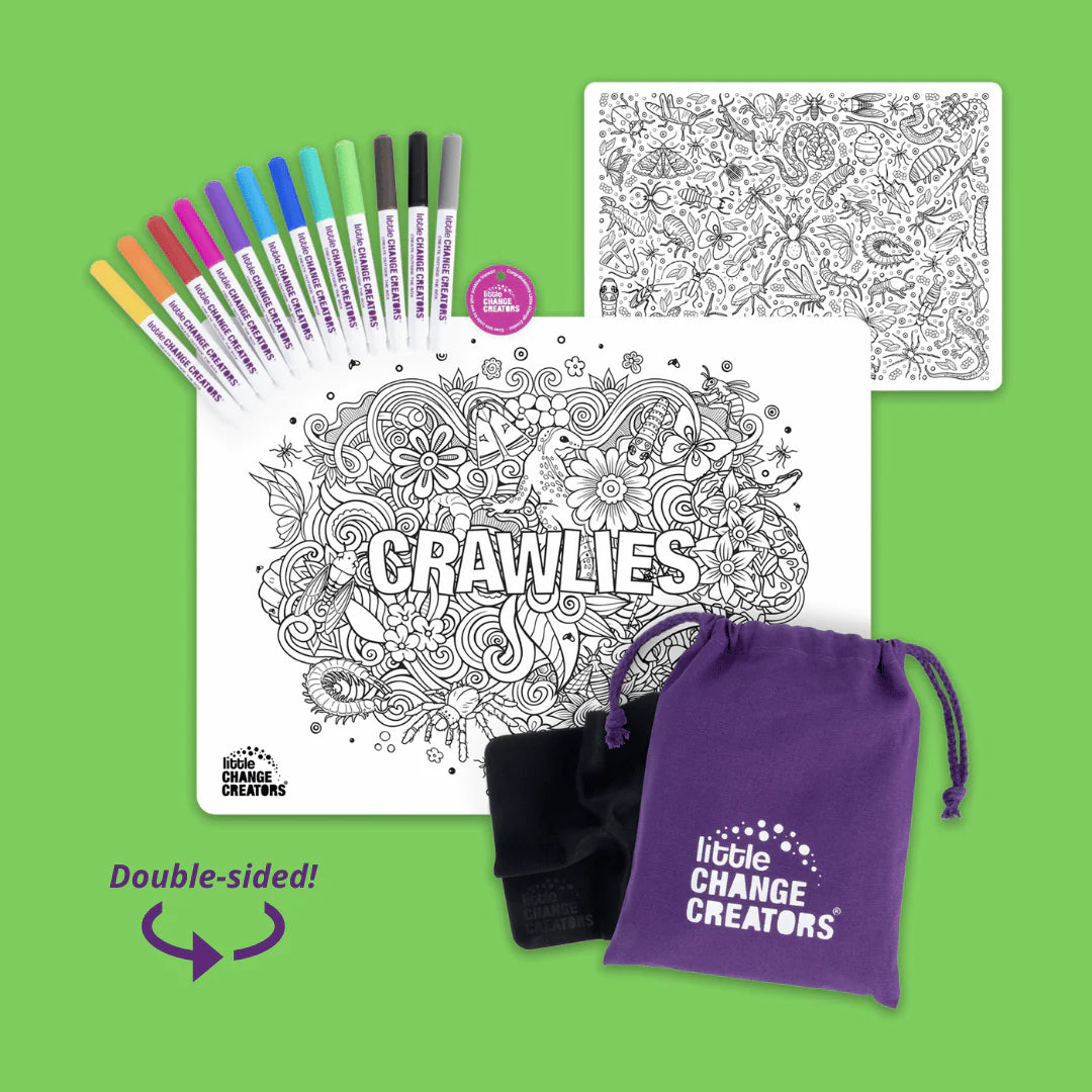 little Change Creators - CRAWLIES Re-FUN-able™ Colouring Set