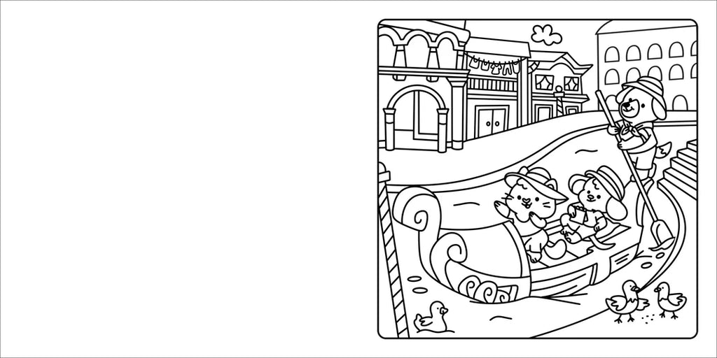 Book | Happy Days - Deluxe Cosy Colouring Folder - Cool Cuties