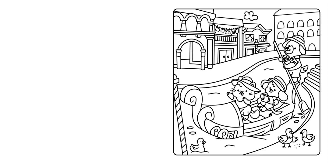 Book | Happy Days - Deluxe Cosy Colouring Folder - Cool Cuties