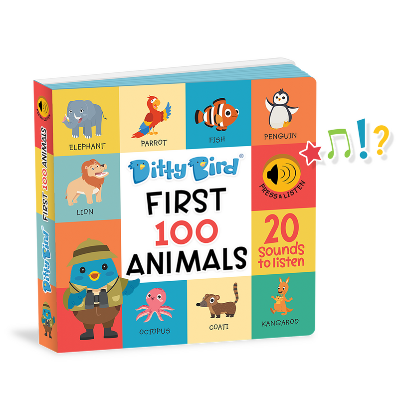 Ditty Bird - First 100 Animals Board Book