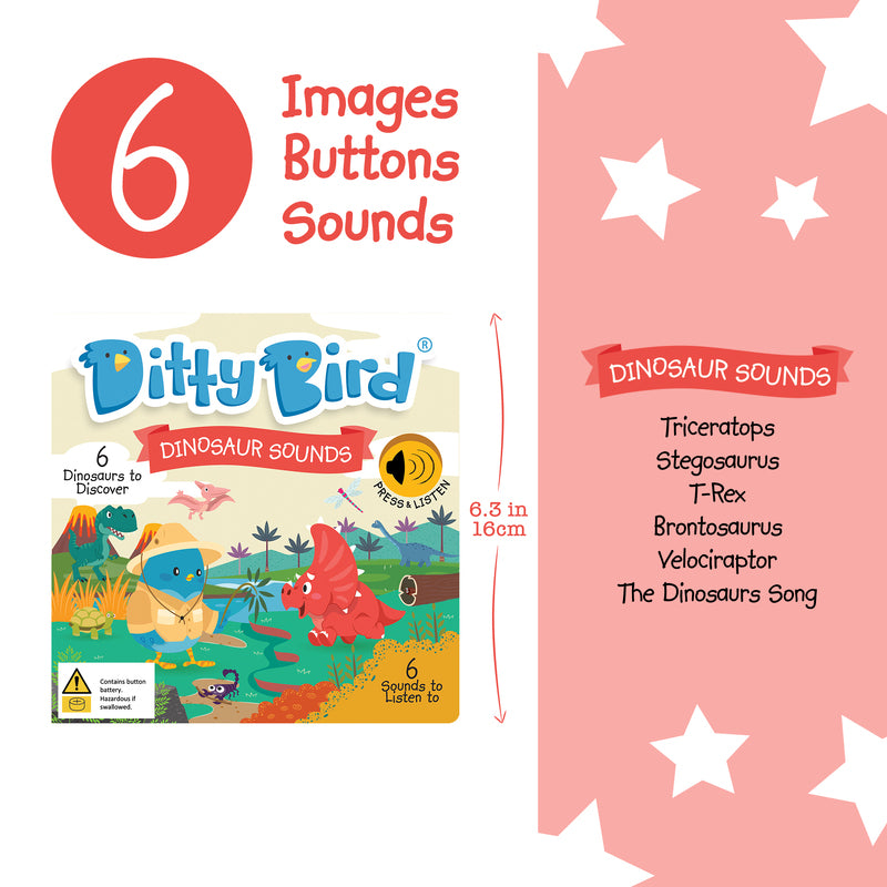 Ditty Bird - Dinosaur Sounds Board Book