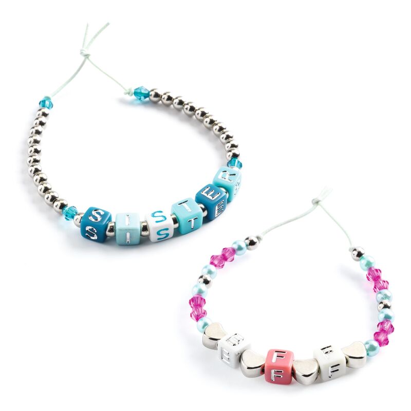 Djeco - Silver Alphabet Beads