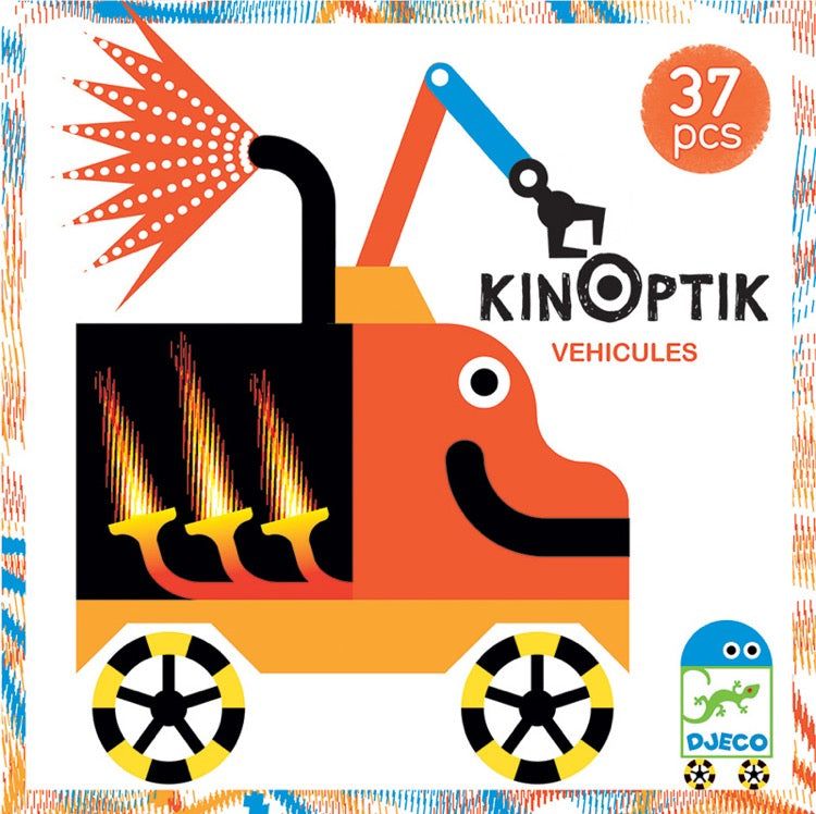 Djeco - Wacky Vehicles Kinoptik Construction Set