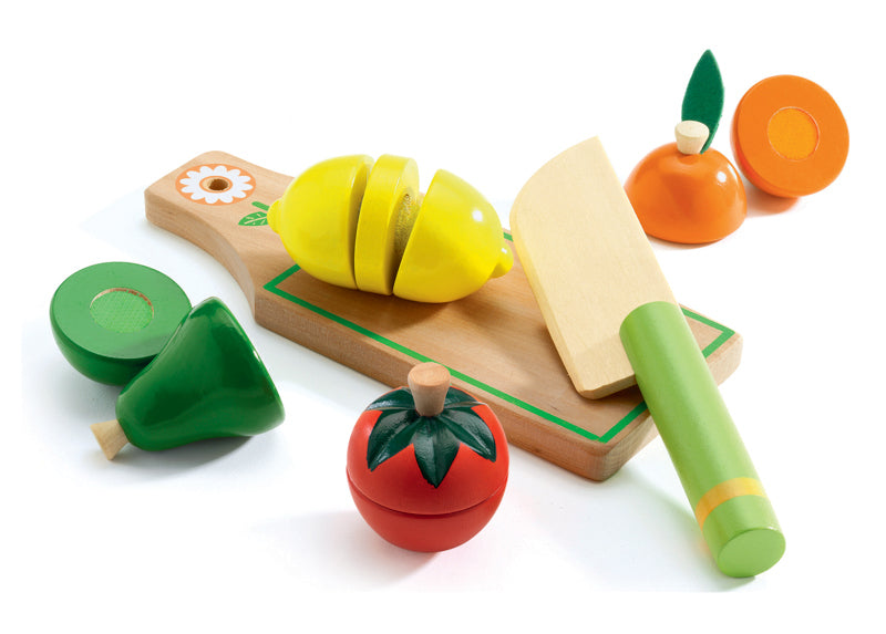 Djeco - Fruit & Vegies To Cut Role Play Set