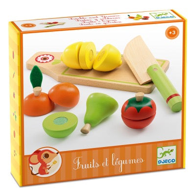 Djeco - Fruit & Vegies To Cut Role Play Set