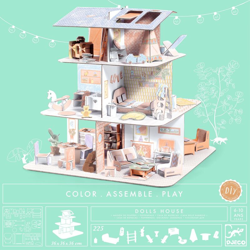 Djeco - Cut Out Doll House