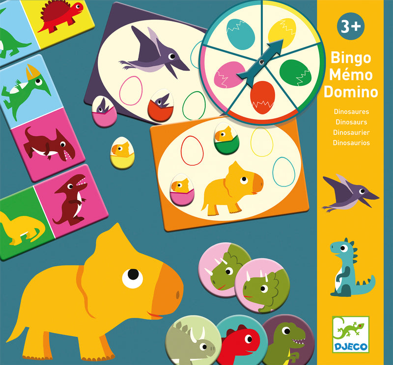 Djeco - Trio of Dinosaurs Games