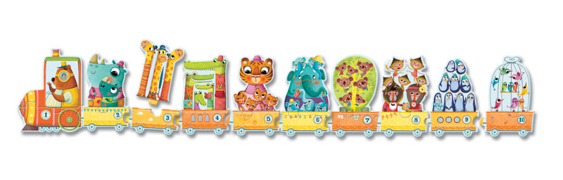 kids puzzle train