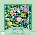 Djeco - Leaves and Flowers Wooden Beads