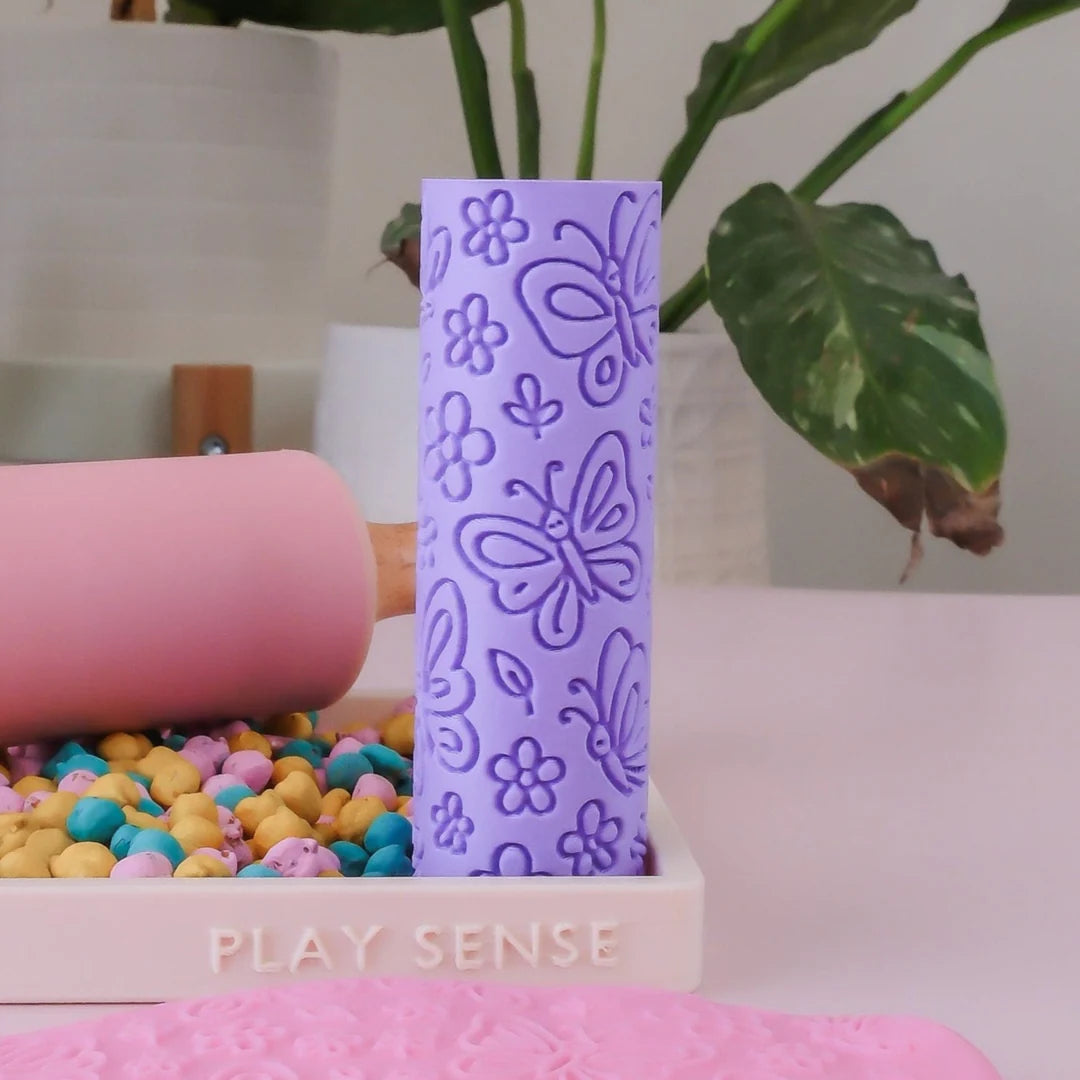 Play Sense - Eco Textured Roller | Butterfly | Purple