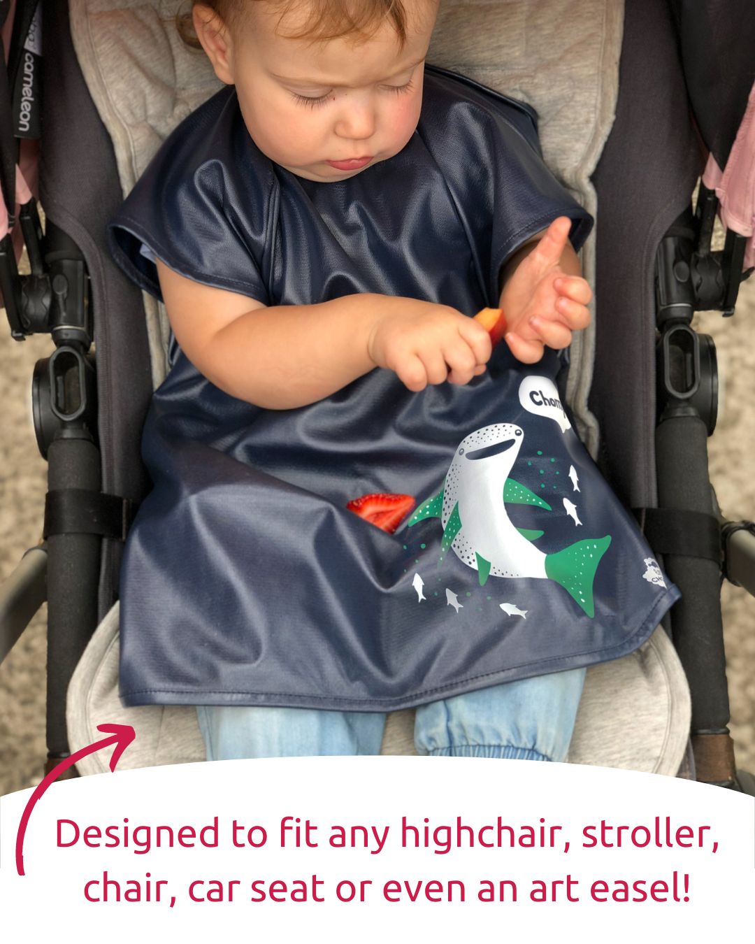 Little Chomps - Short Sleeve Messy Mealtime (Toddler) Smock: 8mths to 4+yrs