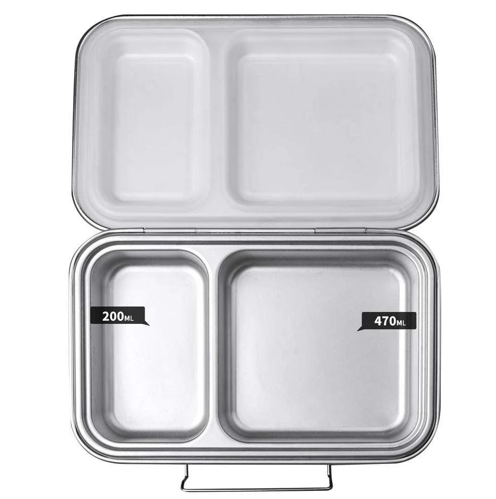 Ecococoon Bento Box 2 Stainless Steel - Leak Proof - Blueberry